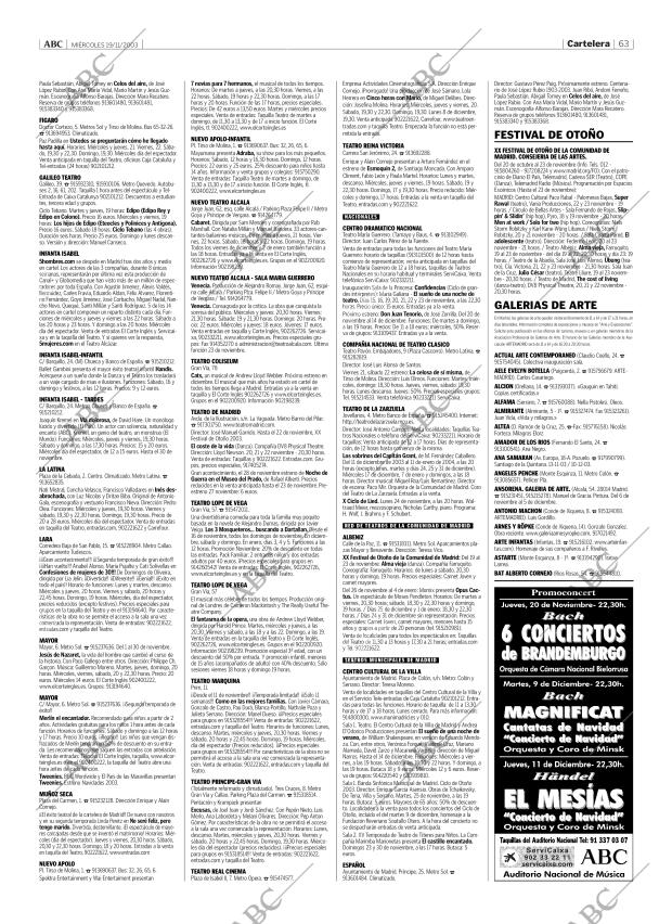 ABC MADRID 19-11-2003 página 63