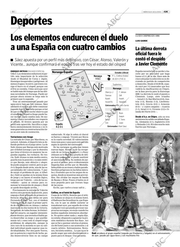 ABC MADRID 19-11-2003 página 90