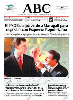 ABC CORDOBA 22-11-2003 página 1