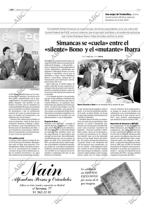 ABC CORDOBA 22-11-2003 página 11