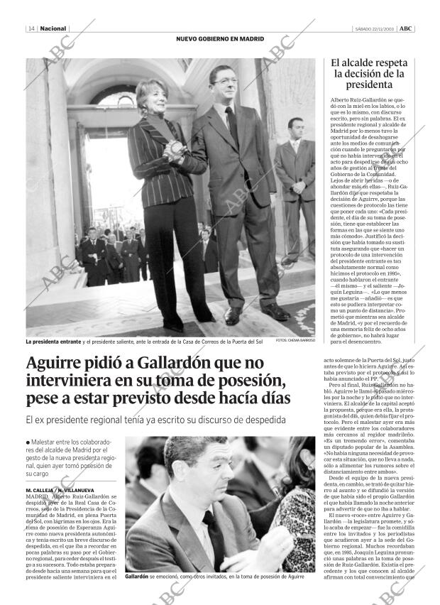 ABC CORDOBA 22-11-2003 página 14