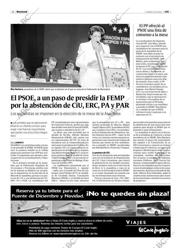 ABC CORDOBA 22-11-2003 página 16