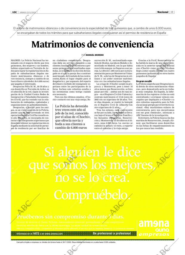 ABC CORDOBA 22-11-2003 página 19