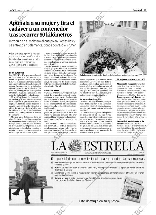 ABC CORDOBA 22-11-2003 página 21