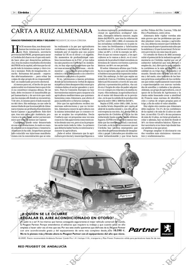 ABC CORDOBA 22-11-2003 página 34