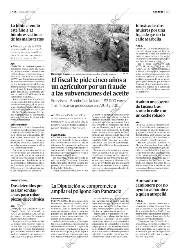 ABC CORDOBA 22-11-2003 página 39