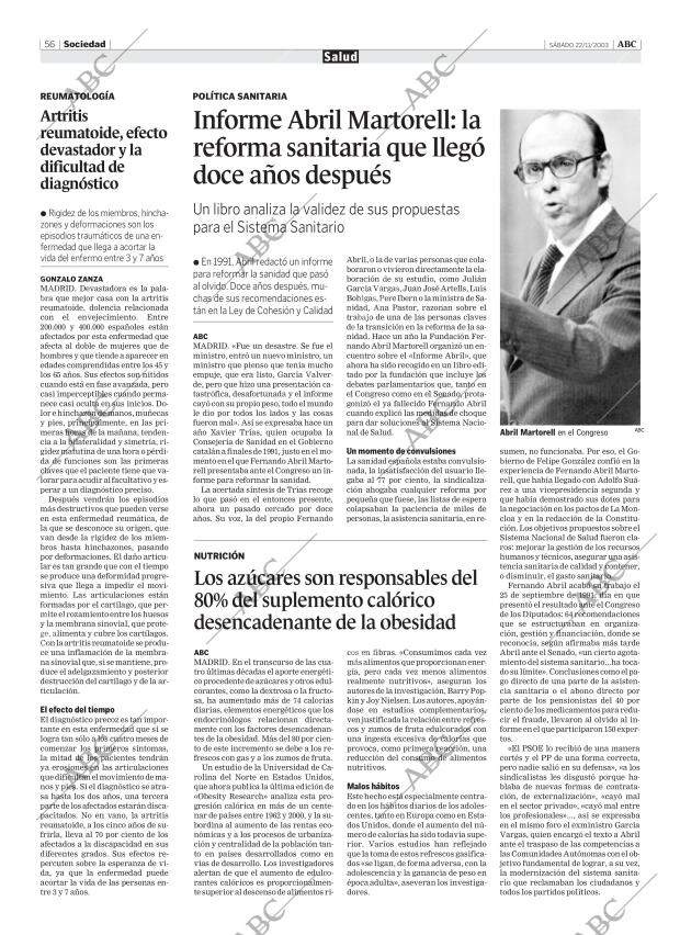 ABC CORDOBA 22-11-2003 página 56