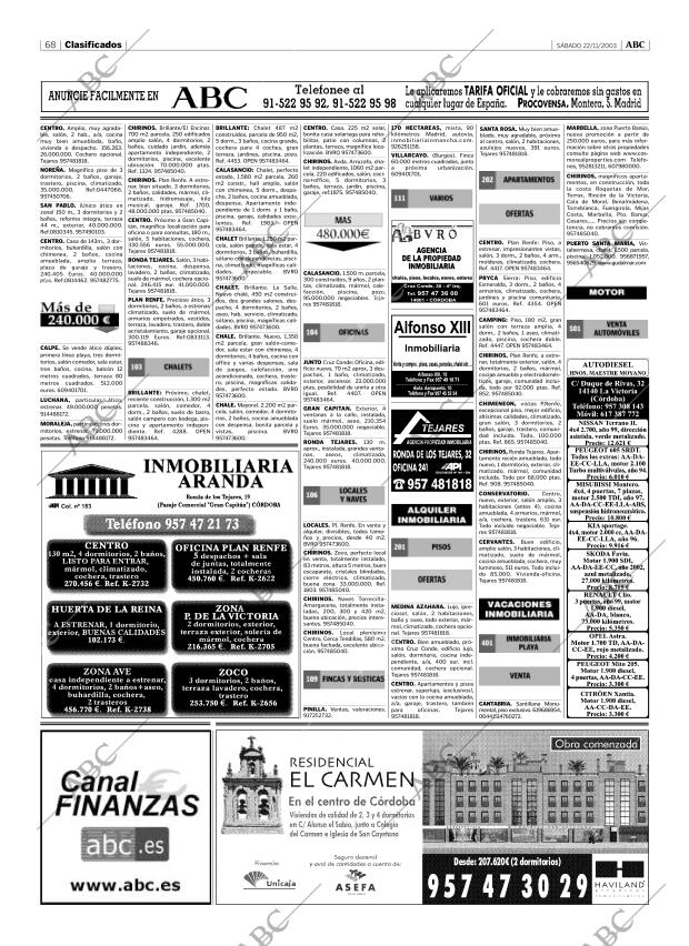 ABC CORDOBA 22-11-2003 página 68