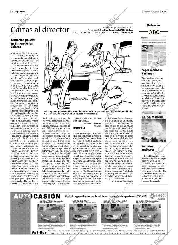 ABC CORDOBA 22-11-2003 página 8