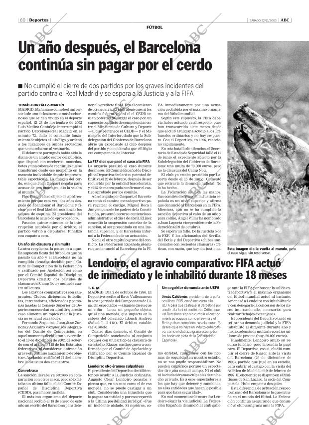 ABC CORDOBA 22-11-2003 página 80