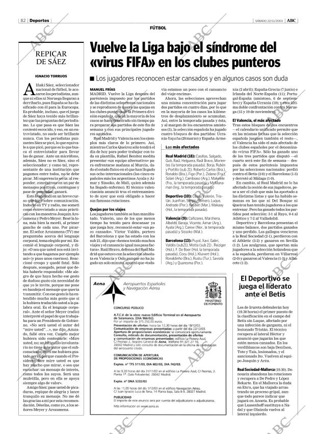 ABC CORDOBA 22-11-2003 página 82