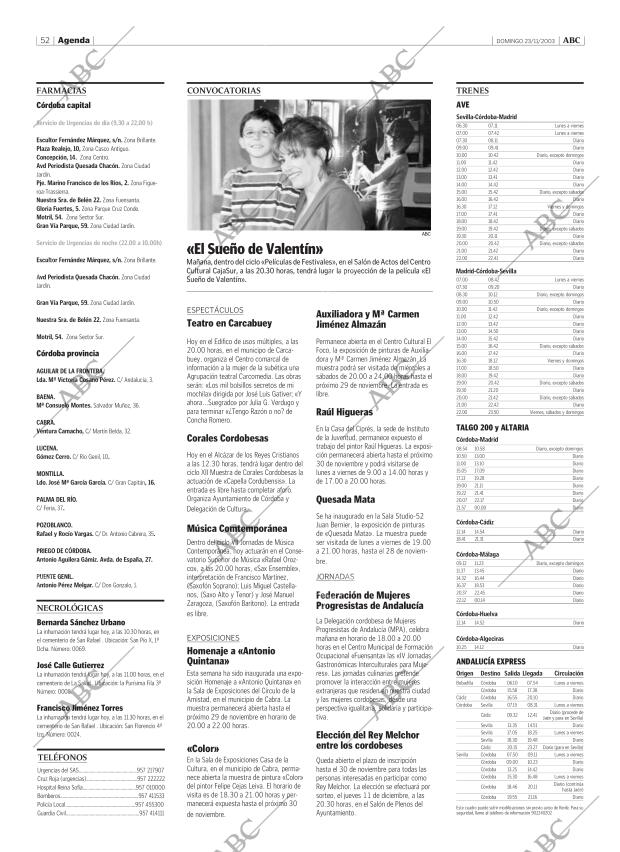 ABC CORDOBA 23-11-2003 página 52