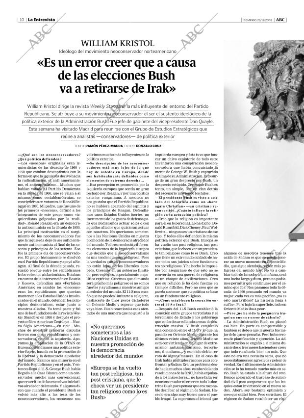 ABC MADRID 23-11-2003 página 10