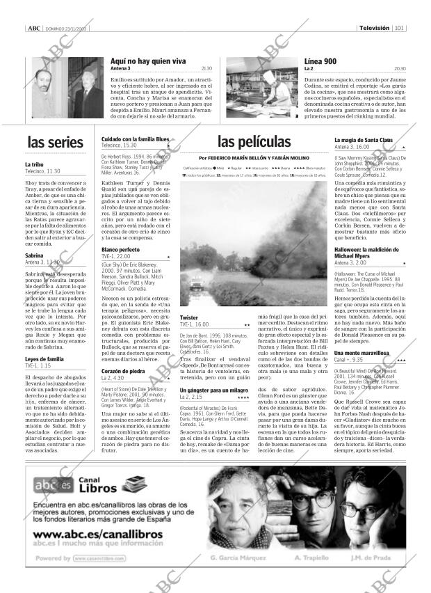 ABC MADRID 23-11-2003 página 101