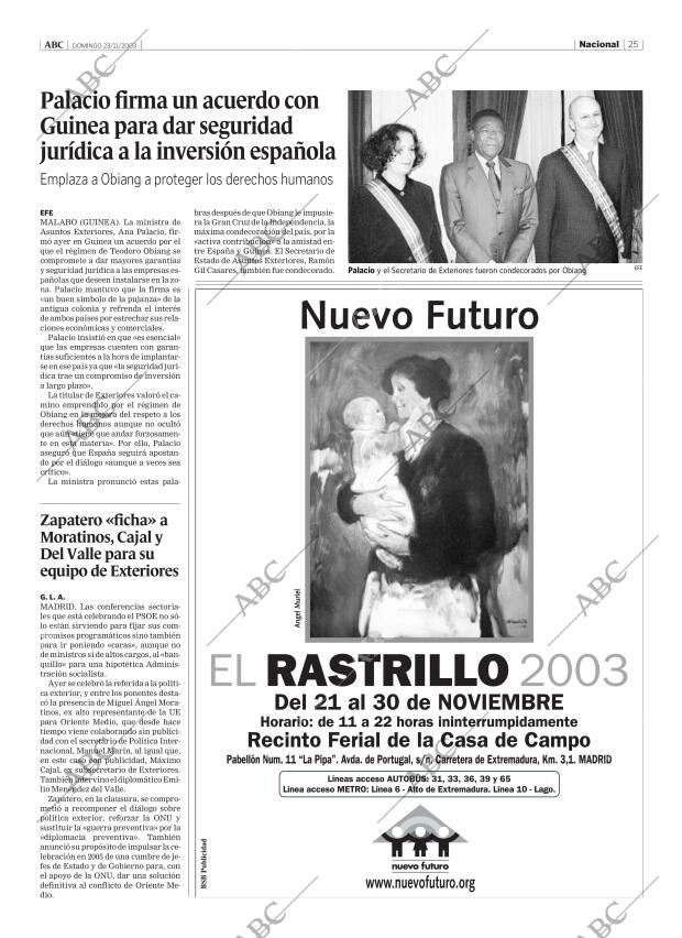ABC MADRID 23-11-2003 página 25