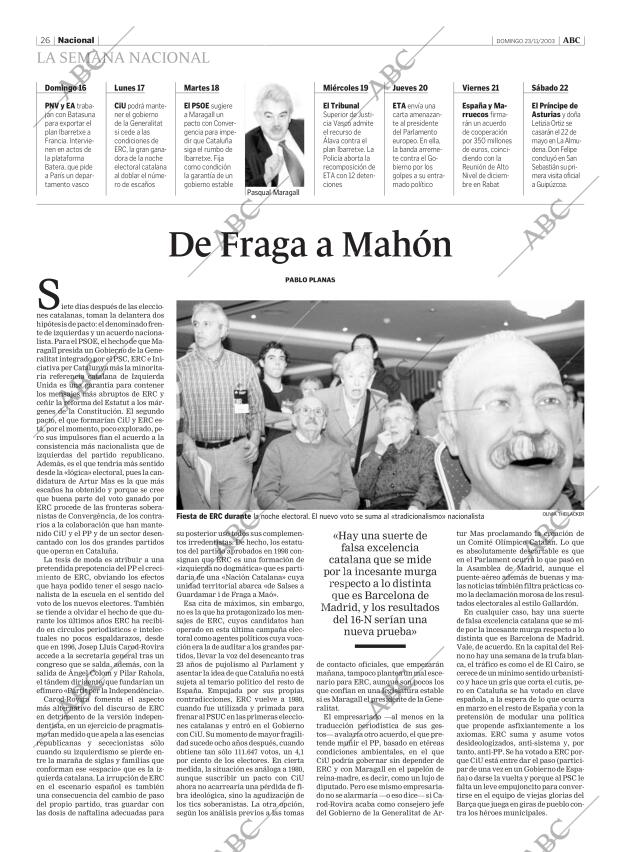 ABC MADRID 23-11-2003 página 26
