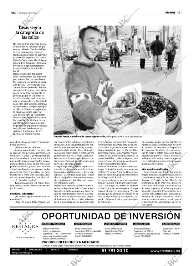 ABC MADRID 23-11-2003 página 41