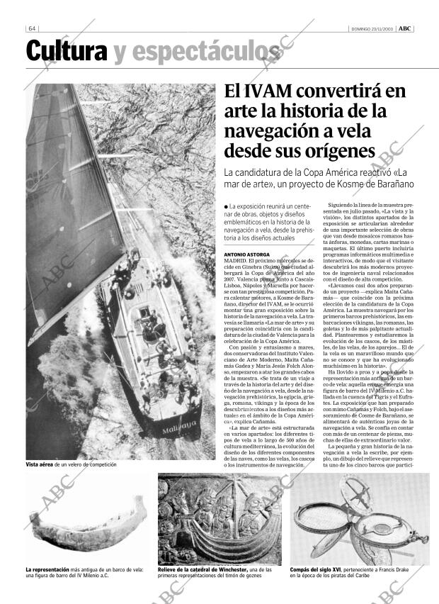 ABC MADRID 23-11-2003 página 64
