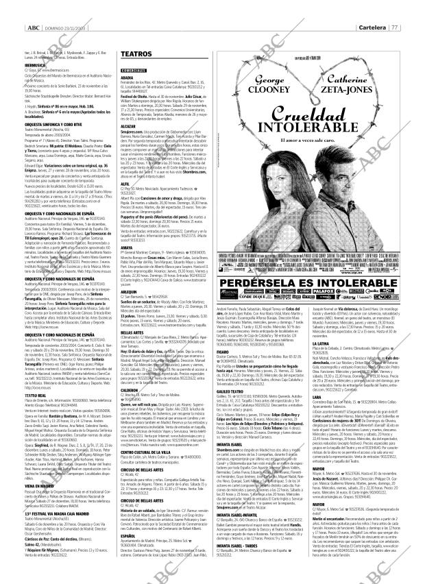 ABC MADRID 23-11-2003 página 77