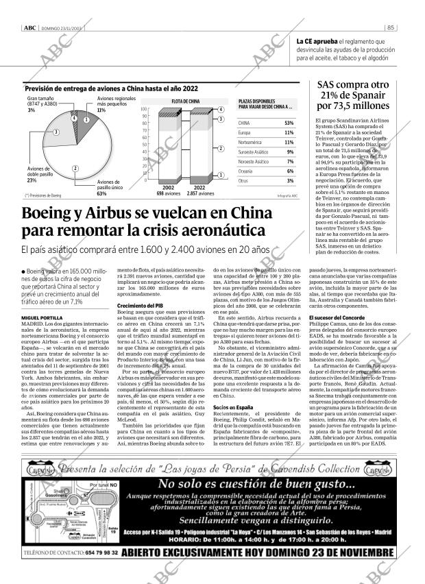 ABC MADRID 23-11-2003 página 85