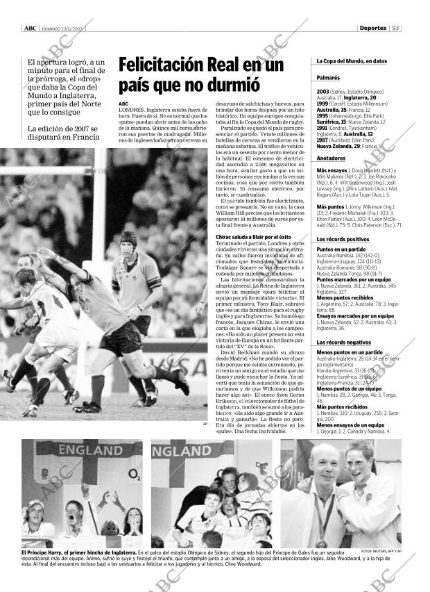 ABC MADRID 23-11-2003 página 93