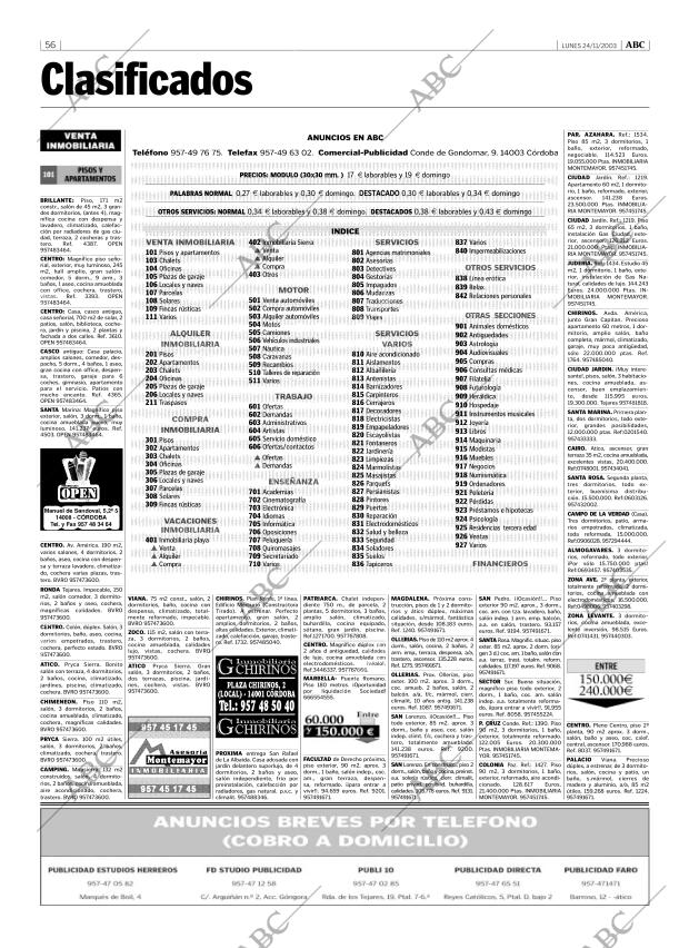 ABC CORDOBA 24-11-2003 página 56