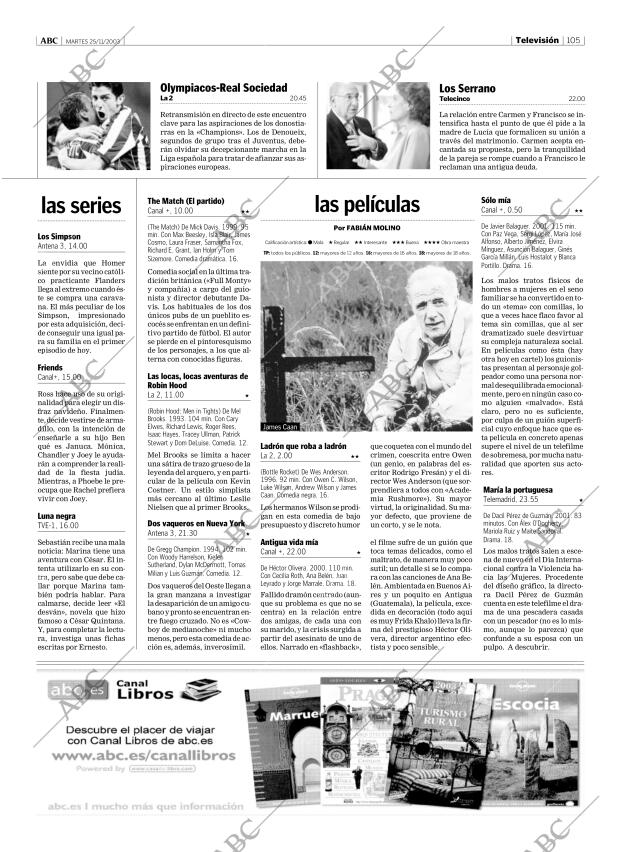ABC MADRID 25-11-2003 página 105