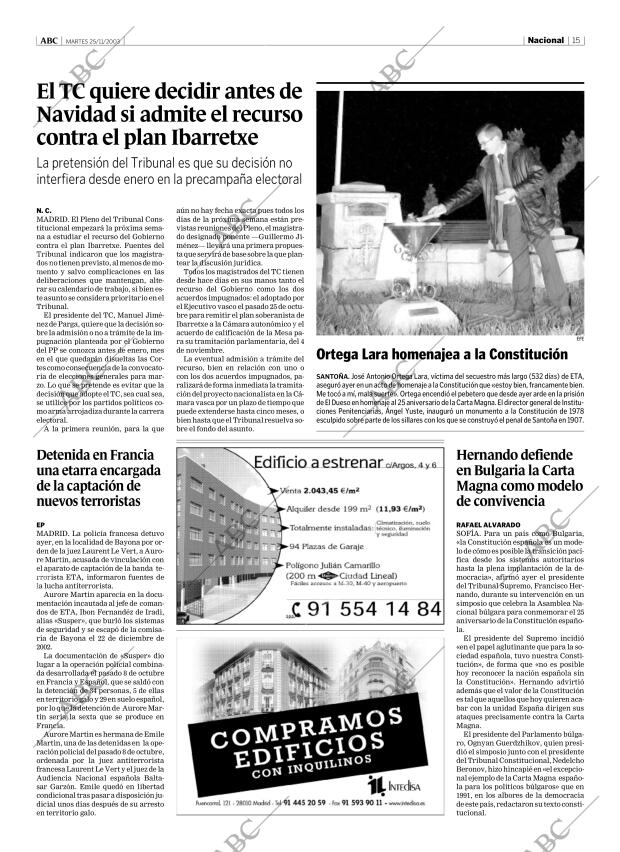 ABC MADRID 25-11-2003 página 15