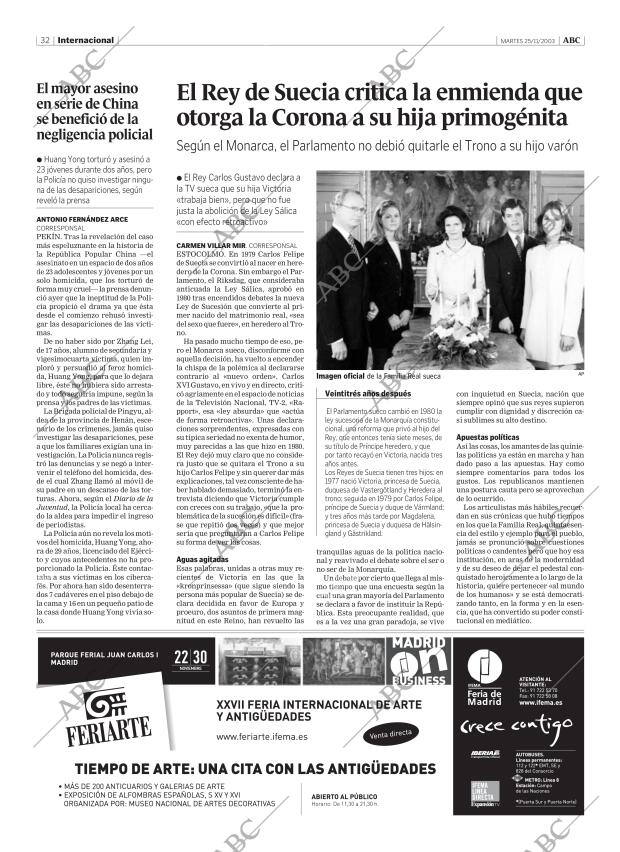 ABC MADRID 25-11-2003 página 32