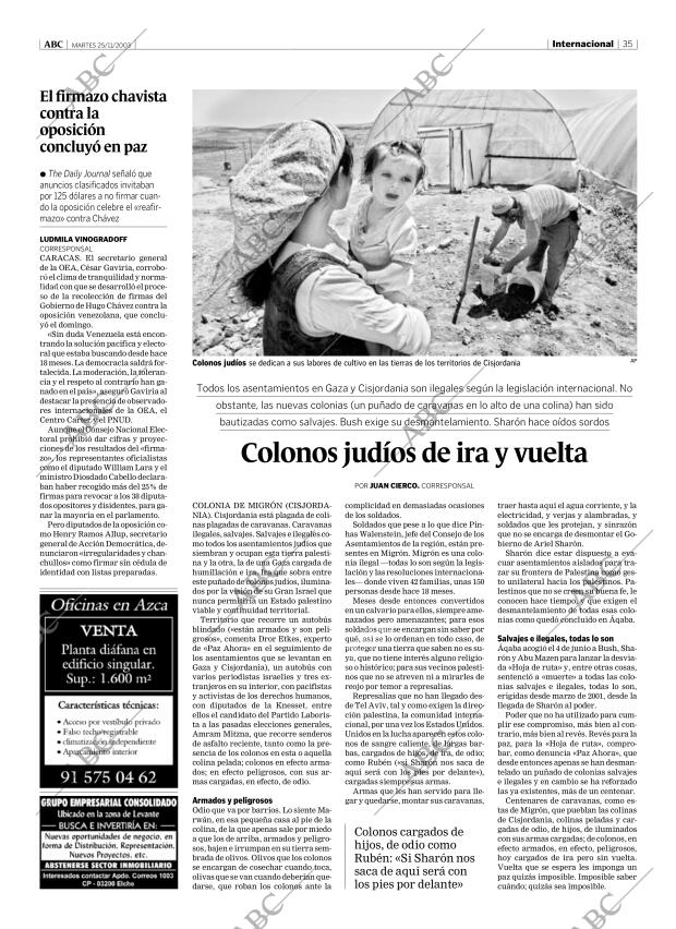 ABC MADRID 25-11-2003 página 35