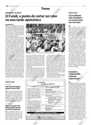 ABC MADRID 25-11-2003 página 61