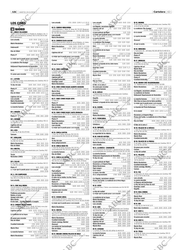 ABC MADRID 25-11-2003 página 63