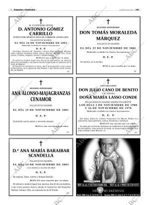 ABC MADRID 25-11-2003 página 70