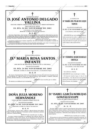 ABC MADRID 25-11-2003 página 72