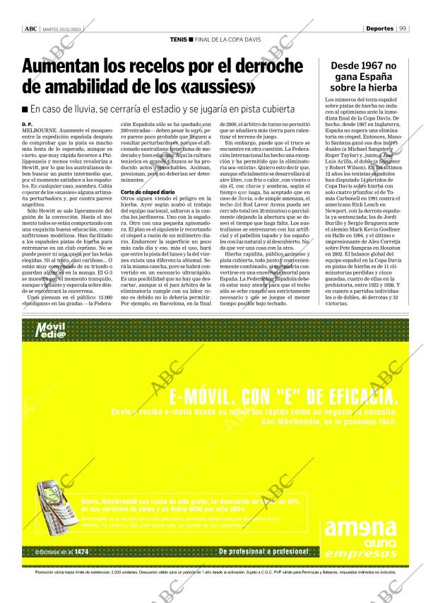 ABC MADRID 25-11-2003 página 99