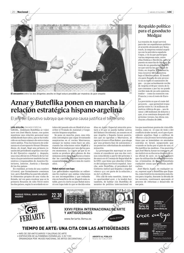 ABC CORDOBA 27-11-2003 página 20
