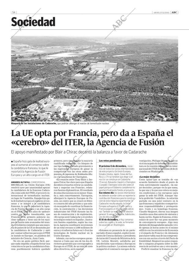 ABC CORDOBA 27-11-2003 página 54