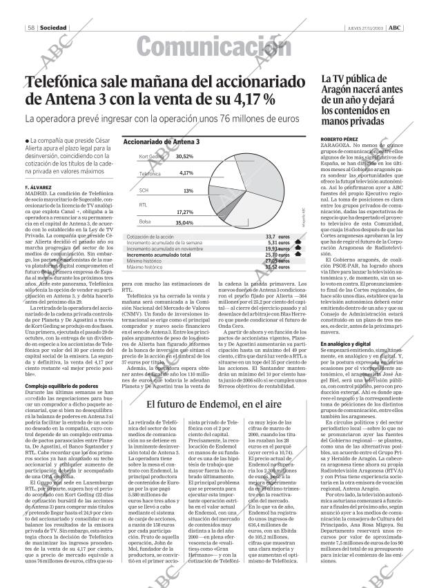 ABC CORDOBA 27-11-2003 página 58