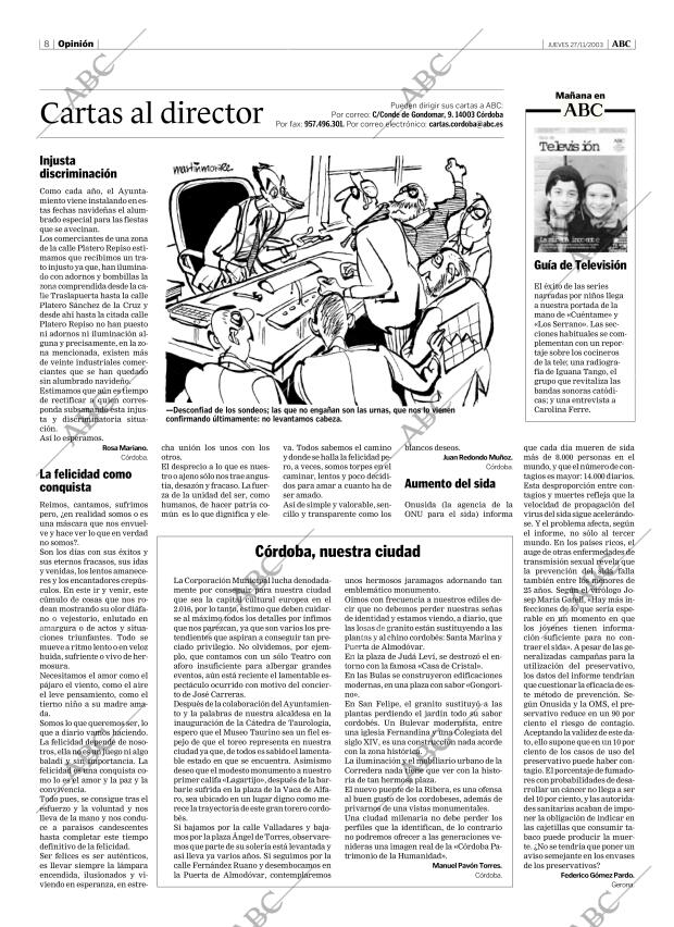 ABC CORDOBA 27-11-2003 página 8
