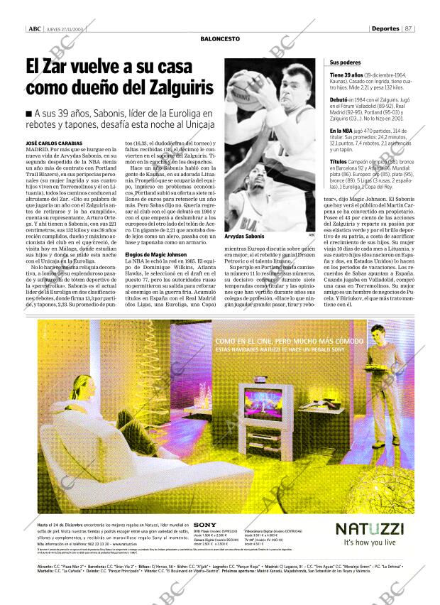 ABC CORDOBA 27-11-2003 página 87