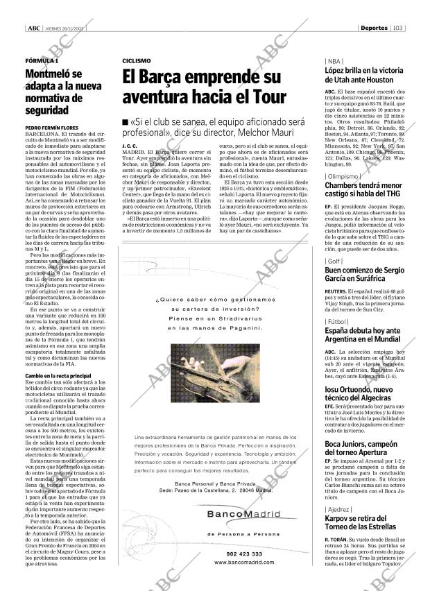 ABC MADRID 28-11-2003 página 103