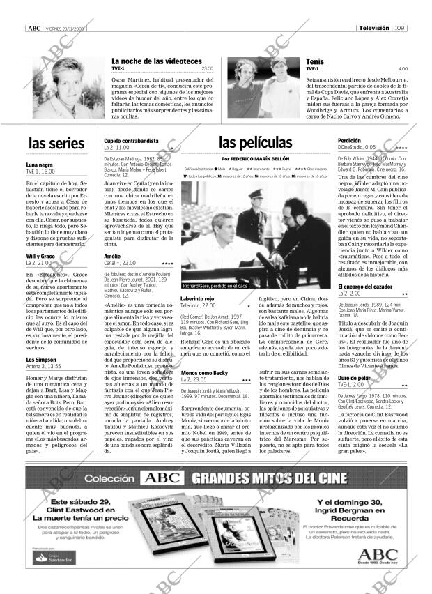 ABC MADRID 28-11-2003 página 109