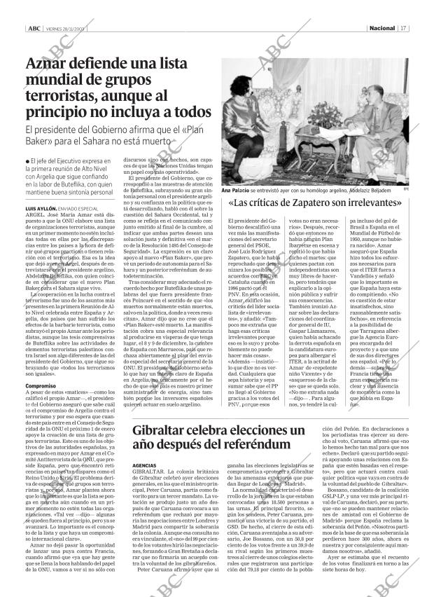 ABC MADRID 28-11-2003 página 17