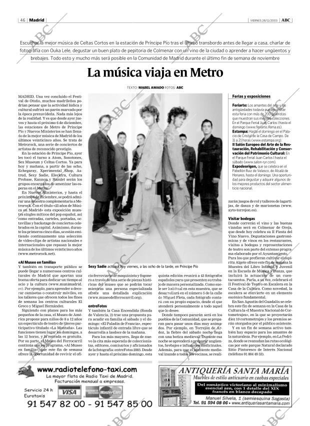 ABC MADRID 28-11-2003 página 46