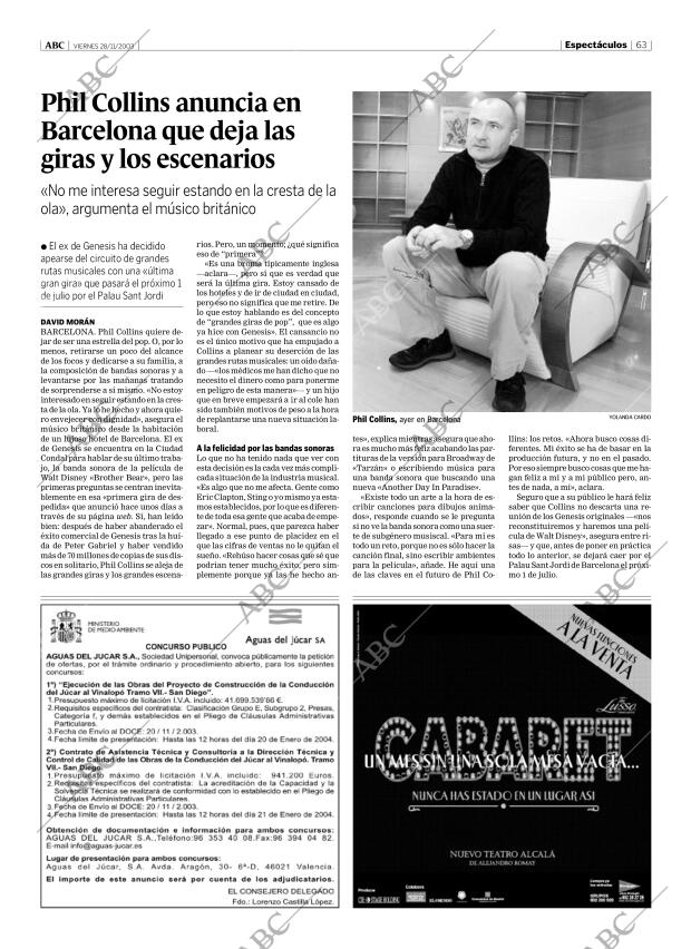 ABC MADRID 28-11-2003 página 63