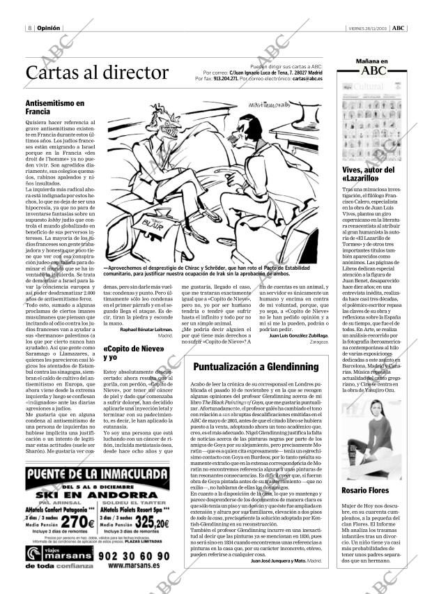 ABC MADRID 28-11-2003 página 8