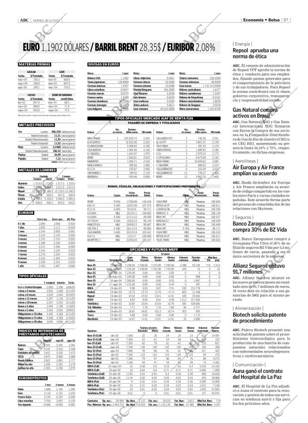 ABC MADRID 28-11-2003 página 97