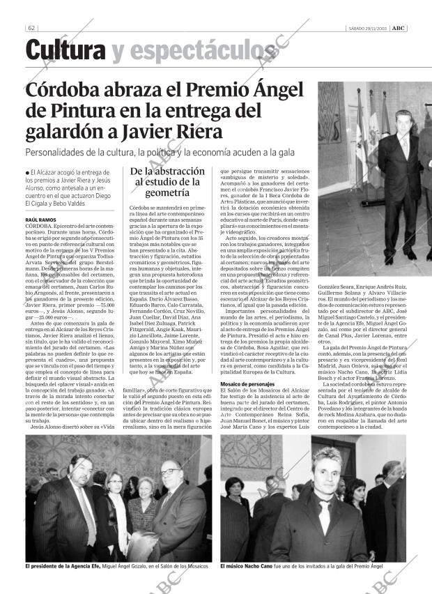 ABC CORDOBA 29-11-2003 página 62