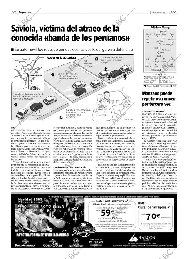 ABC MADRID 29-11-2003 página 100