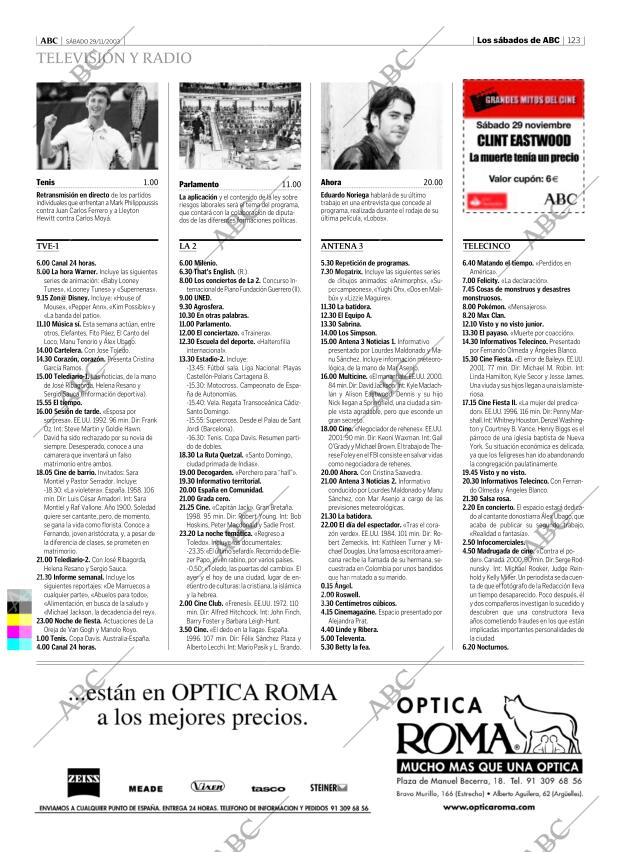 ABC MADRID 29-11-2003 página 123